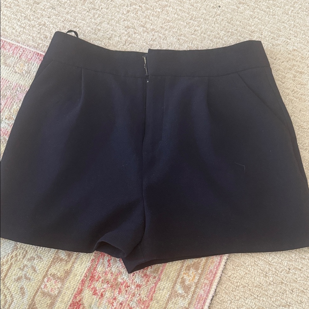 Forever 21 navy High-Waist Dress Shorts
